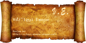 Völgyi Emese névjegykártya