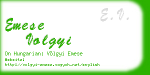 emese volgyi business card
